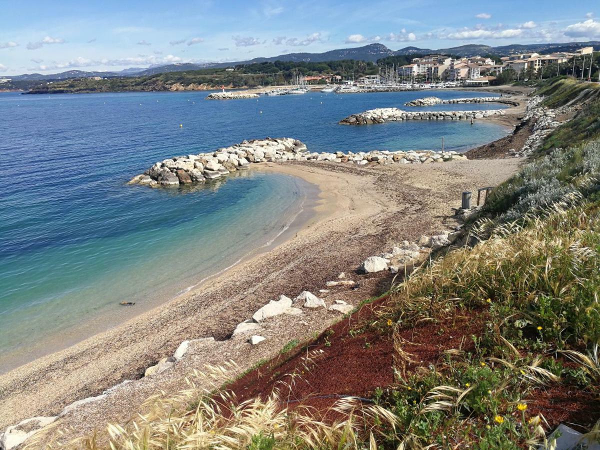 Domaine De La Coudouliere, T2 Climatise Terrasse Vue Mer Sans Vis A Vis Plage A 100M Six-Fours-les-Plages Kültér fotó