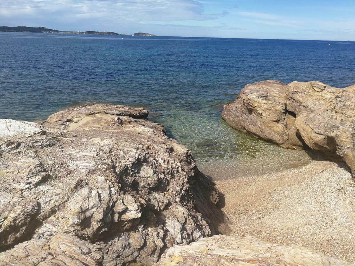 Domaine De La Coudouliere, T2 Climatise Terrasse Vue Mer Sans Vis A Vis Plage A 100M Six-Fours-les-Plages Kültér fotó