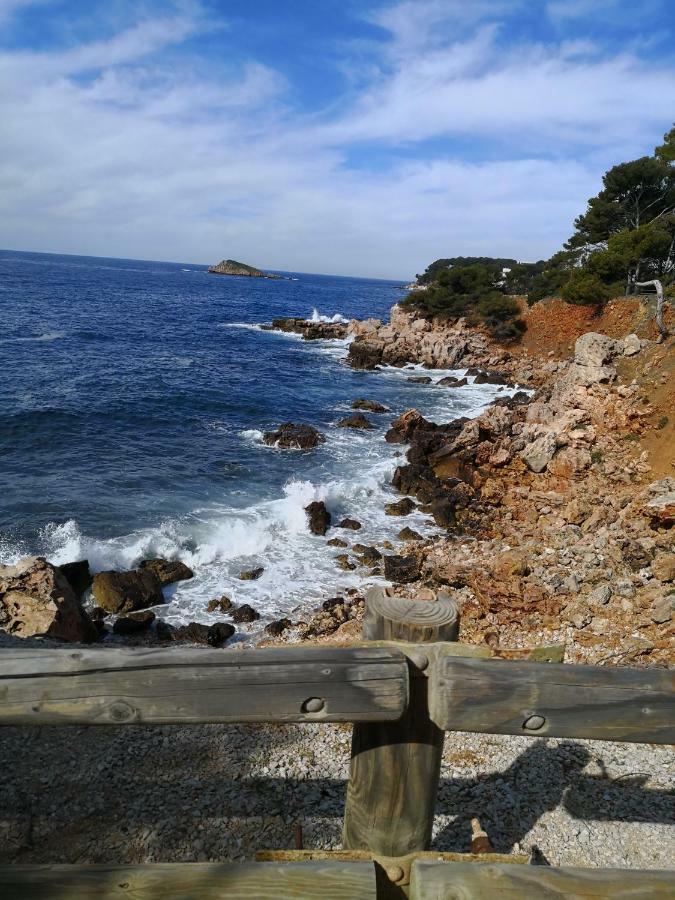 Domaine De La Coudouliere, T2 Climatise Terrasse Vue Mer Sans Vis A Vis Plage A 100M Six-Fours-les-Plages Kültér fotó